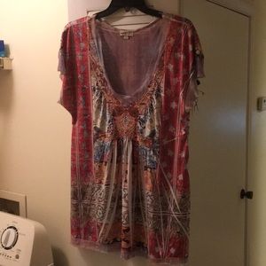 Flowing bohemian short sleeve